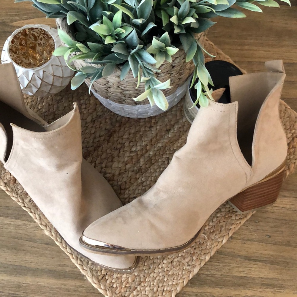 Beige Booties